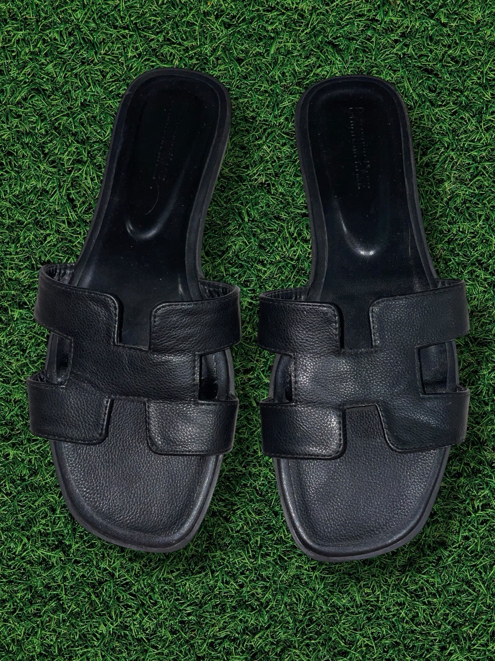 Black Slide Sandals